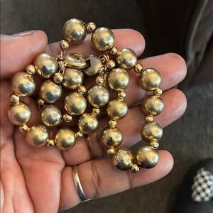 Monet Gold Beaded Bracelet